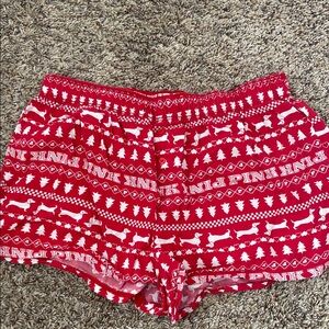 Victoria's Secret PINK Festive Red Sleep Shorts